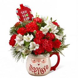 Believe Mug Bouquet  from Clermont Florist & Wine Shop, flower shop in Clermont